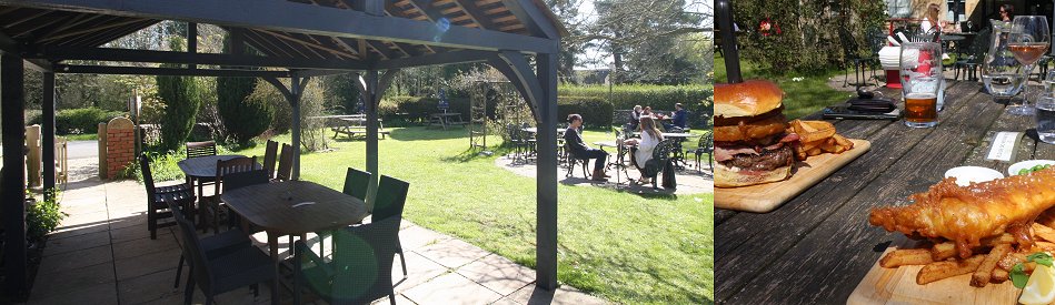 Our pub garden at The Rose & Crown, Lea, Malmesbury
